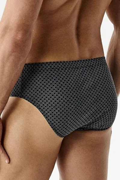 3 PACK slipy 3MP-214 - Tmavěmodrá-modrá