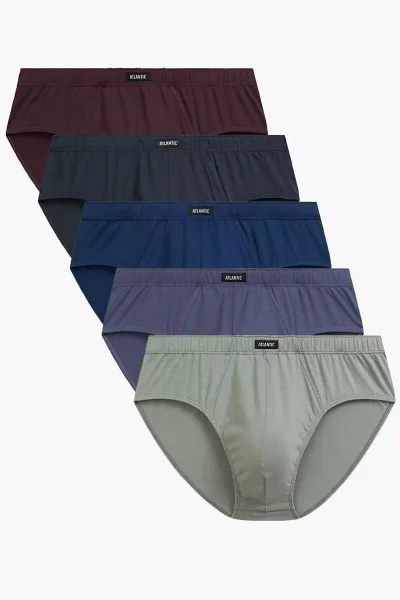 5 PACK slipy 5SMP-003 - multipack - Světle zelená