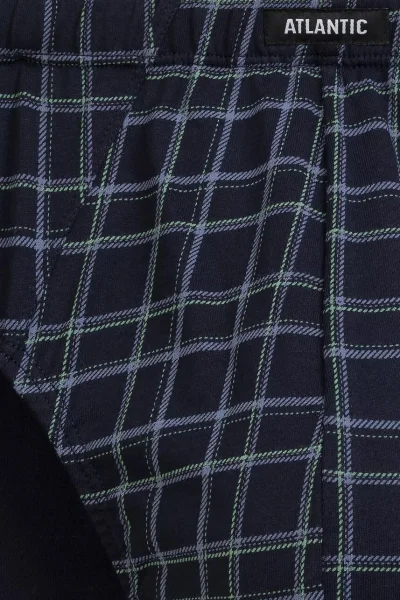 3 PACK slipy 3MP-216 - Tmavěmodrá-modrá