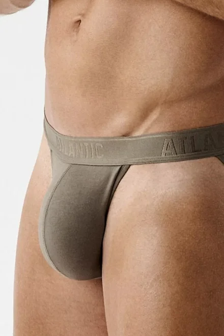 2 PACK slipy 2MP-1591 - střih tanga - Tmavě béžová
