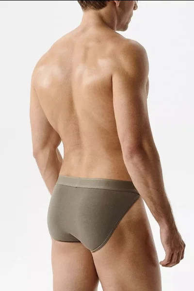 2 PACK slipy 2MP-1591 - střih tanga - Tmavě béžová