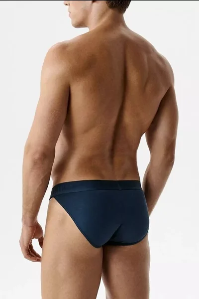 2 PACK slipy 2MP-1591 - střih tanga - Tmavě modrá