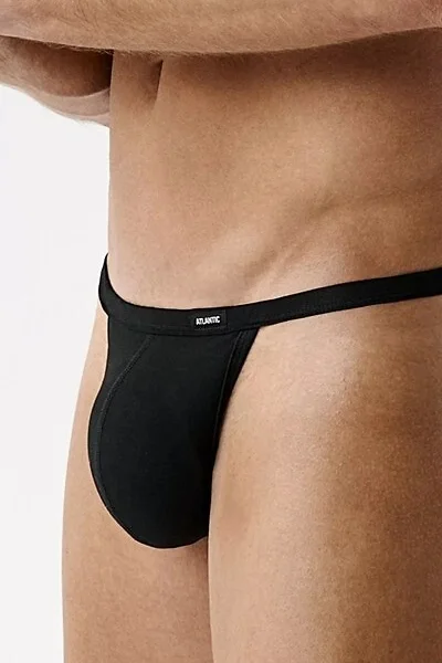 2 PACK slipy 2MP-1587 - střih tanga - Černá