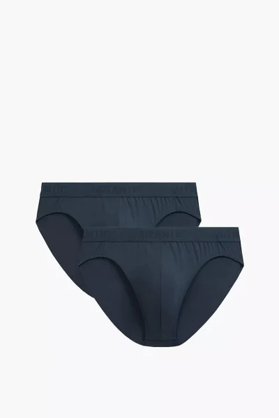 2 PACK slipy 2MP-1590 - micromodal - Tmavě modrá