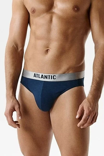 2 PACK slipy 2MP-1589 - pima bavlna - Tmavě modrá