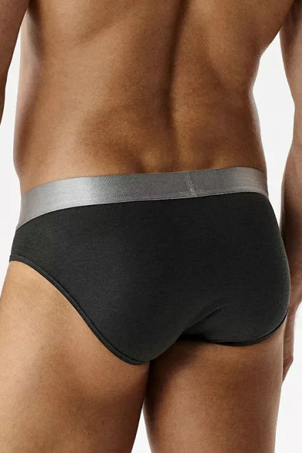 2 PACK slipy 2MP-1589 - pima bavlna - Khaki