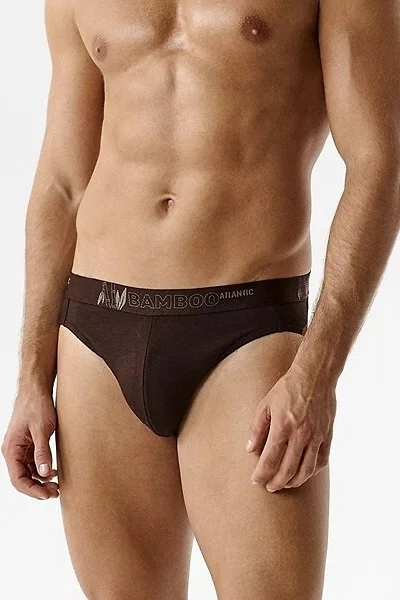 3 PACK slipy 3MP-213 - bambus - Béžová