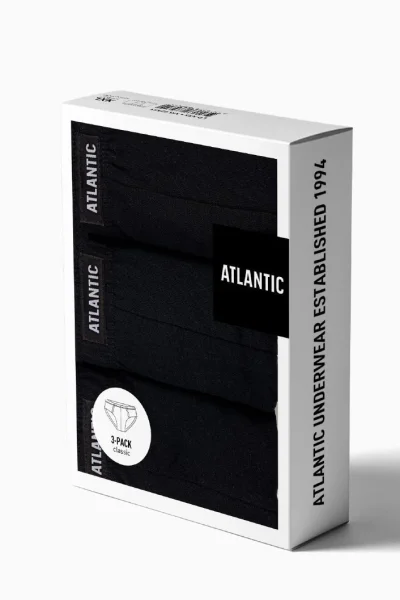 3 PACK slipy 3BMP-006 - Černá