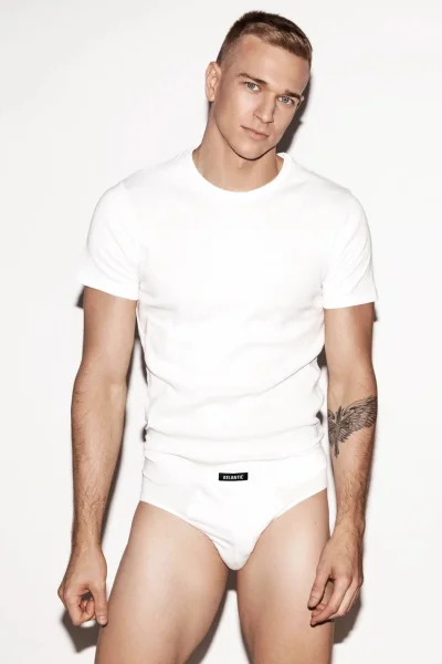 3 PACK slipy 3BMP-006 - Bílá