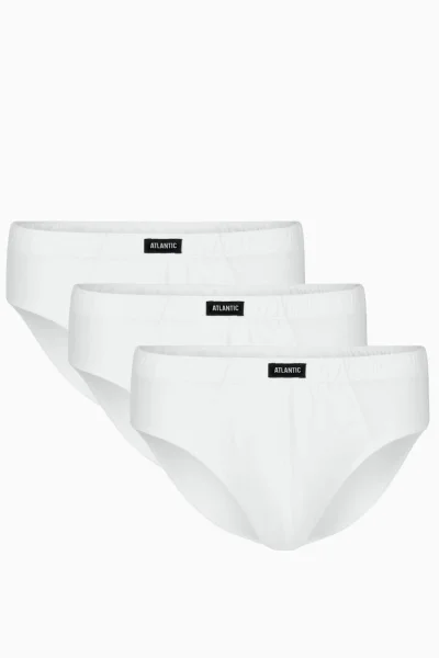 3 PACK slipy 3BMP-006 - Bílá