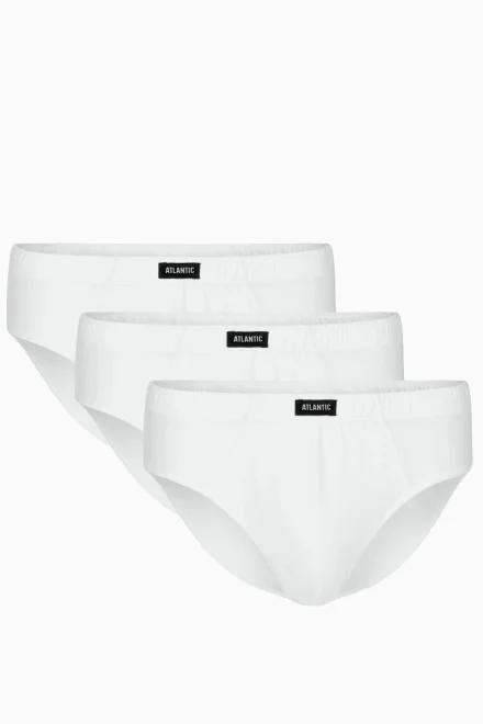 3 PACK slipy 3BMP-006 - Bílá