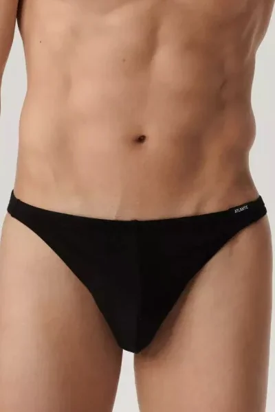 2 PACK tanga 2BMP-253 - Černá