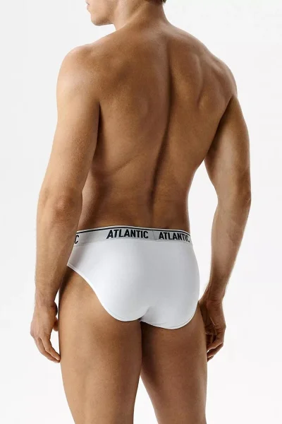 3 PACK slipy 3MP-219 - Bílá