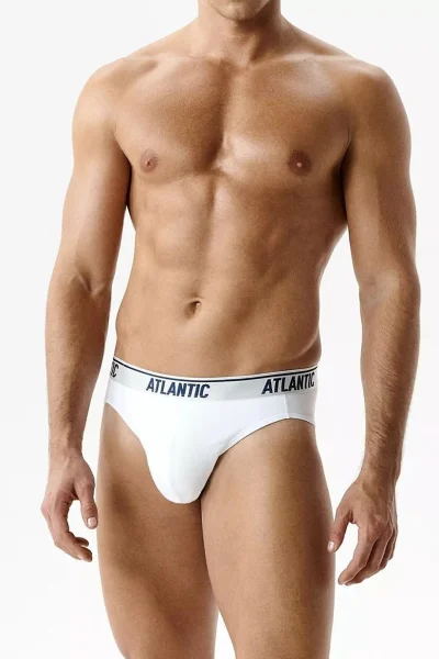 3 PACK slipy 3MP-219 - Bílá