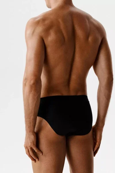 5 PACK slipy 5BMP-006 - bavlna - Černá