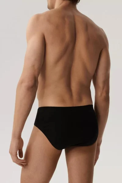 5 PACK slipy 5BMP-006 - bavlna - Černá