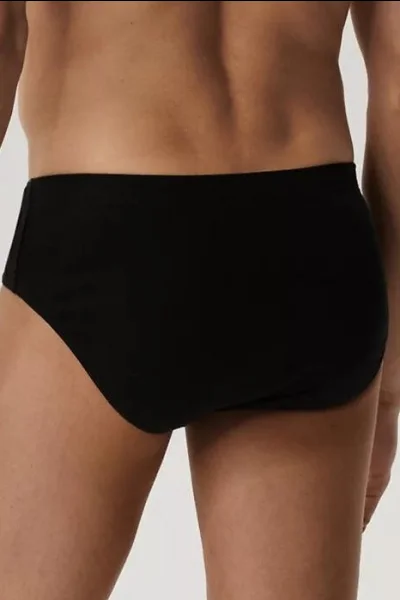 5 PACK slipy 5BMP-006 - bavlna - Černá