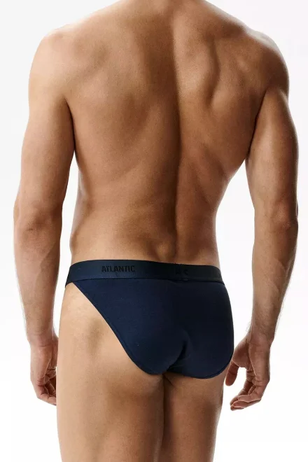 3 PACK slipy 3MP-1576 - střih tanga - Tmavě modrá