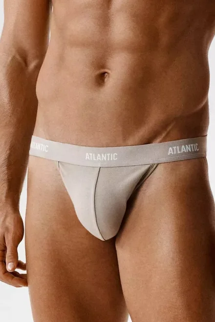 3 PACK jockstrap 3BMP-1571 - bavlna - Béžová