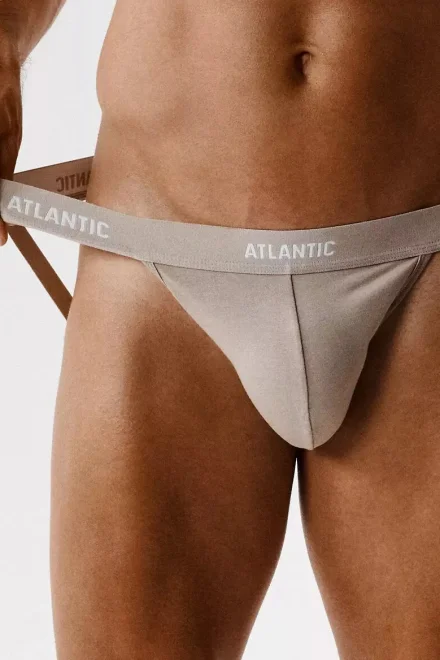 3 PACK jockstrap 3BMP-1571 - bavlna - Béžová