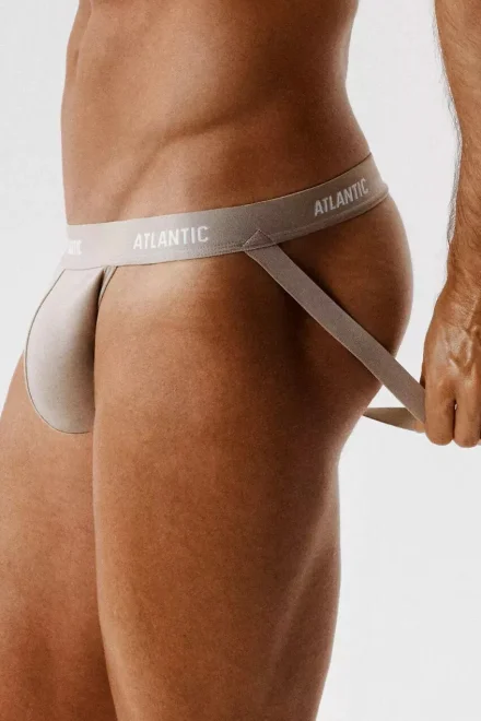 3 PACK jockstrap 3BMP-1571 - bavlna - Béžová