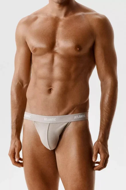3 PACK jockstrap 3BMP-1571 - bavlna - Béžová