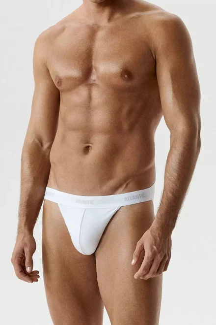 3 PACK jockstrap 3BMP-1571 - bavlna - Bílá