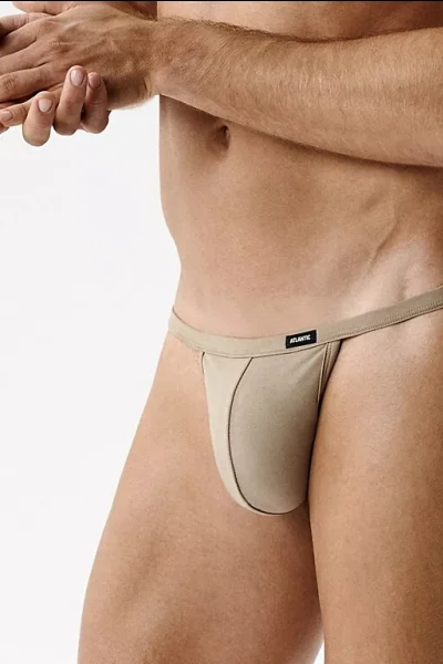 2 PACK tanga 2MP-1588 - micromodal - Béžová