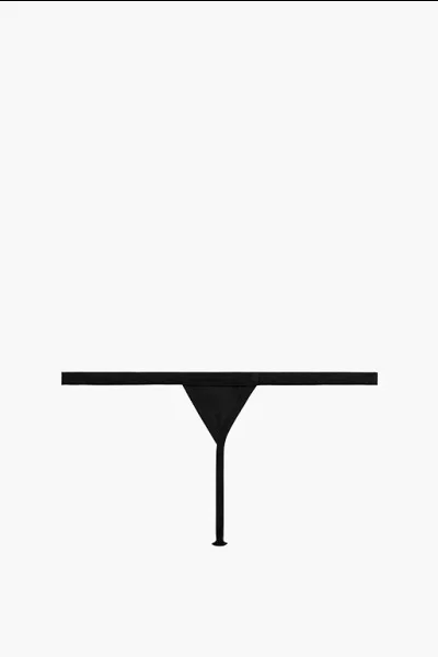 2 PACK tanga 2MP-1588 - micromodal - Černá