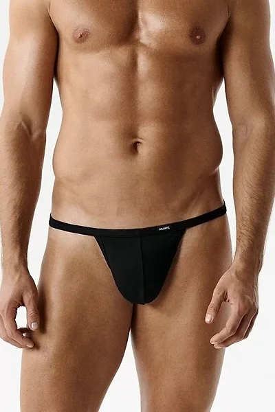 2 PACK tanga 2MP-1588 - micromodal - Černá