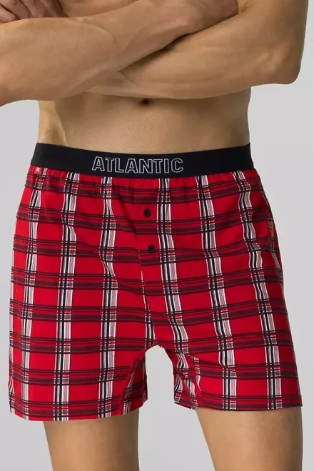 2 PACK trenýrky 2GMB-007 - bavlna - Tmavě modrá-červená