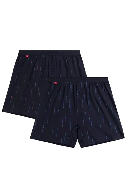2 PACK trenýrky 2MBX-074 - Tmavě modrá