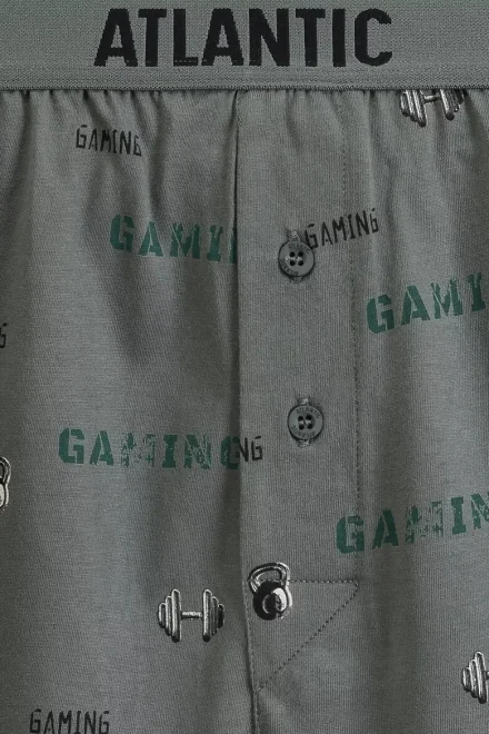 2 PACK trenýrky 2MBX-084/25 - gaming - Černá-khaki