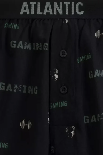 2 PACK trenýrky 2MBX-084/25 - gaming - Černá-khaki