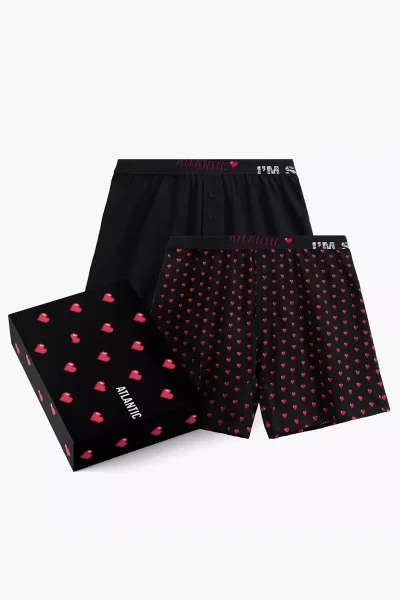 BLA 2 PACK trenýrky 2GMB-011 - Černá