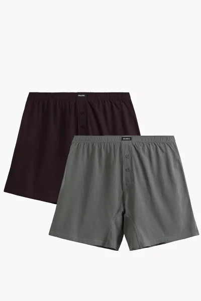 2 PACK trenýrky 2MBX-054 - bavlna - Mix barev