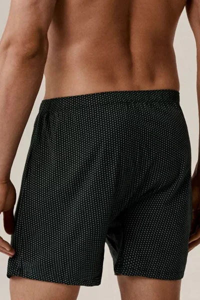 2 PACK trenýrky 2MBX-079 - bavlna - Červeno-zelená