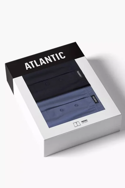 2 PACK trenýrky 2MBX-054 - modré - Tmavěmodrá-modrá