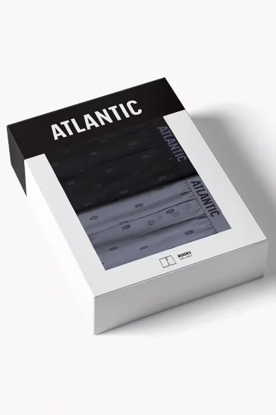 2 PACK trenýrky 2MBX-086 - Černo-šedá