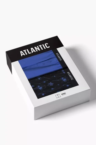 2 PACK trenýrky 2MBX-093 - Černo-modrá