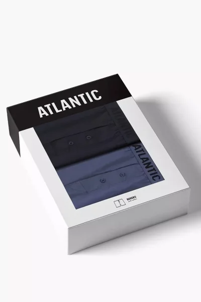 2 PACK trenýrky 2MBX-025/26 - Tmavěmodrá-modrá