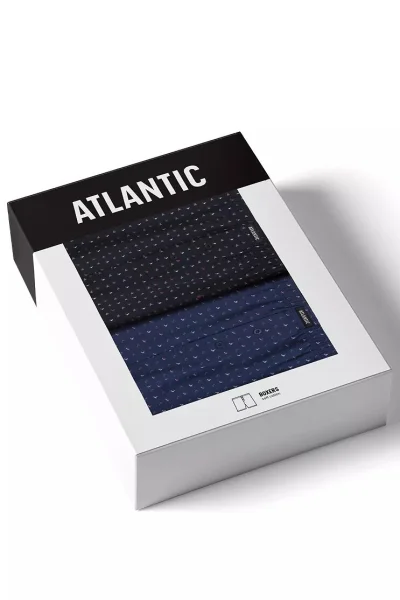 2 PACK trenýrky 2MBX-090 - lodičky - Tmavěmodrá-modrá