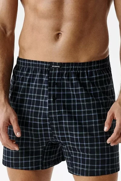 2 PACK trenýrky 2MBX-091 - Tmavěmodrá-modrá