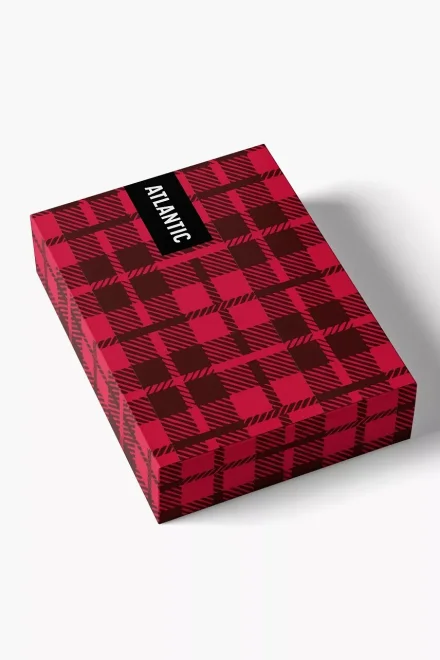2 PACK trenírky 2GMB-016 - sněhulák - Tmavomodrá - červená