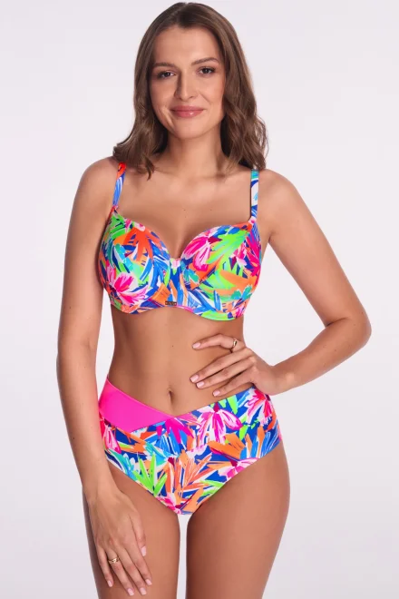 Spodní díl plavek Tropical Splash - brazilky - Barevná