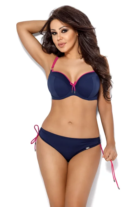 Horní díl plavek SK-92 Navy blue Full Cup - Tmavě modrá