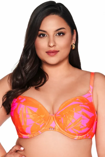 Vyztužený horní díl plavek SK 214 Tangerine - Oranžová