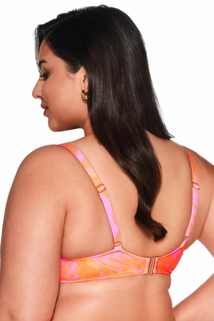 Vyztužený horní díl plavek SK 214 Tangerine - Oranžová
