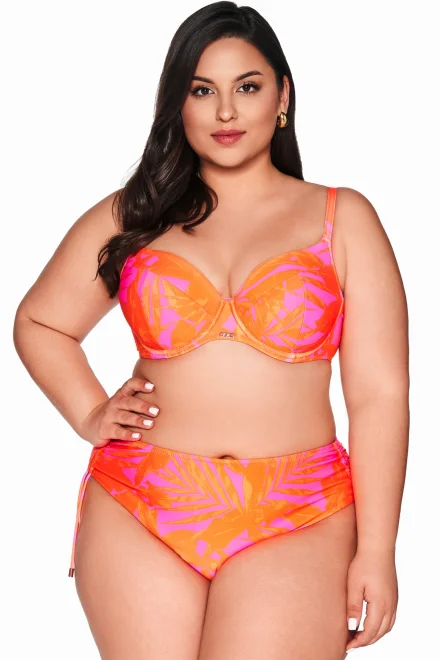 Vyztužený horní díl plavek SK 214 Tangerine - Oranžová