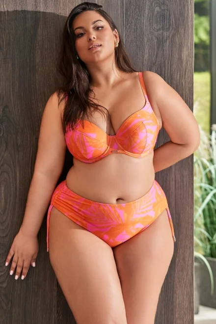 Vyztužený horní díl plavek SK 214 Tangerine - Oranžová